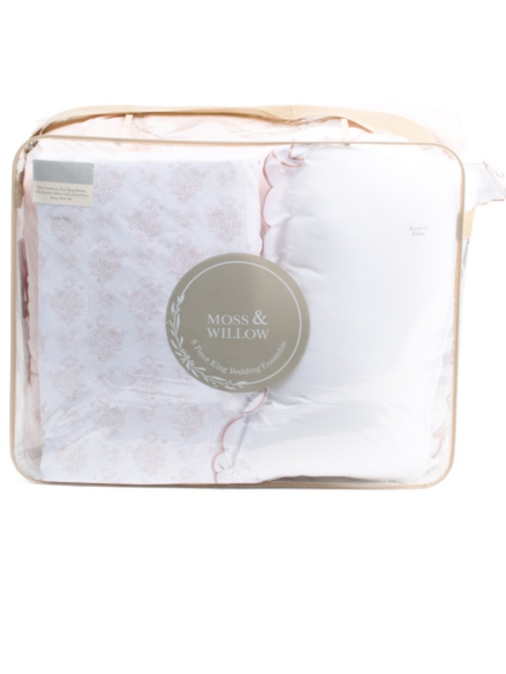 Moss & Willow Pink Floral 8 Piece Bedding Set